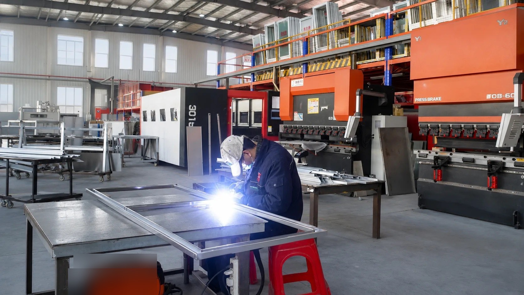 SOKEI Fire workshop — welding and CNC press brakes, all in-house