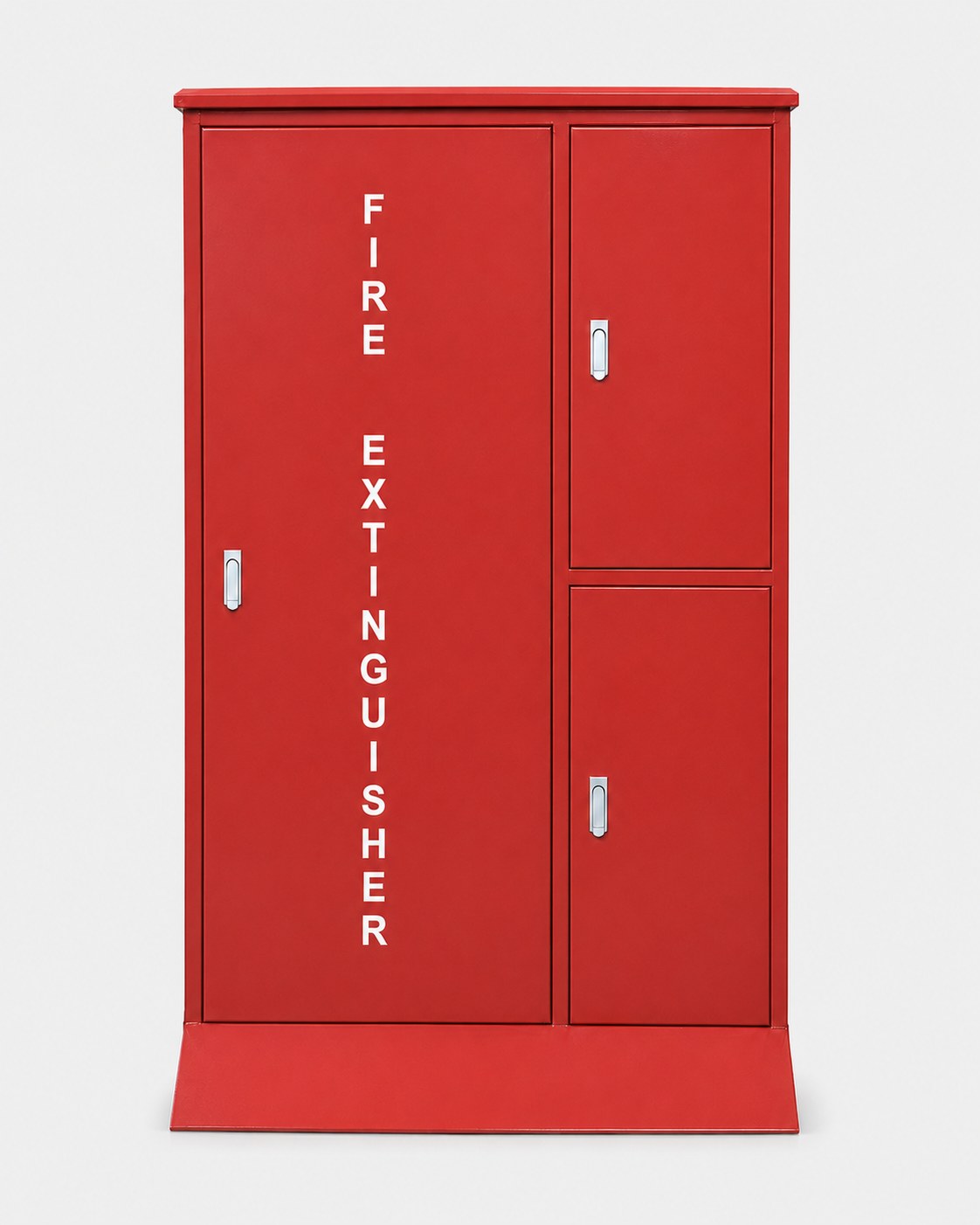 Three-door combination fire extinguisher cabinet