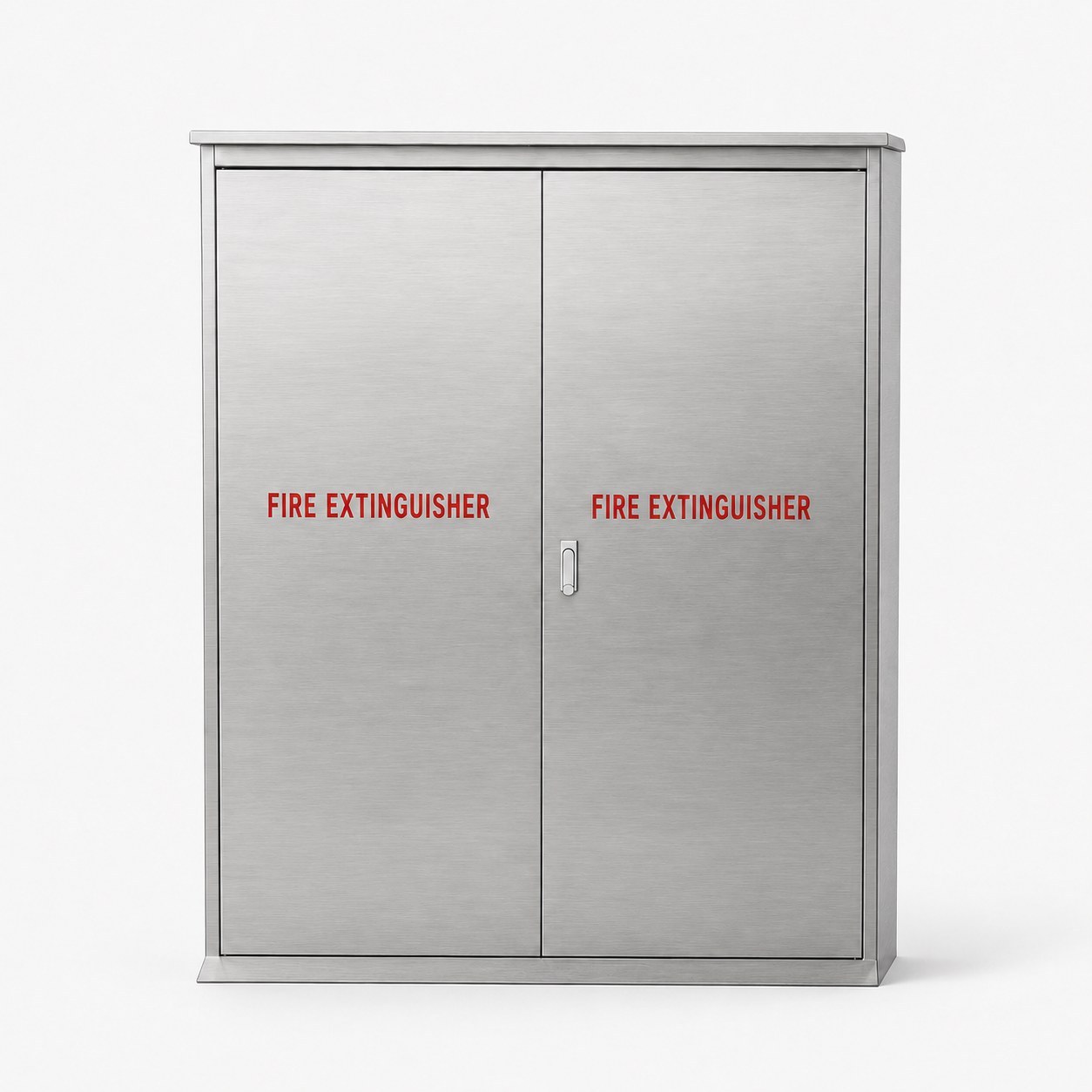Stainless steel double-door fire extinguisher cabinet