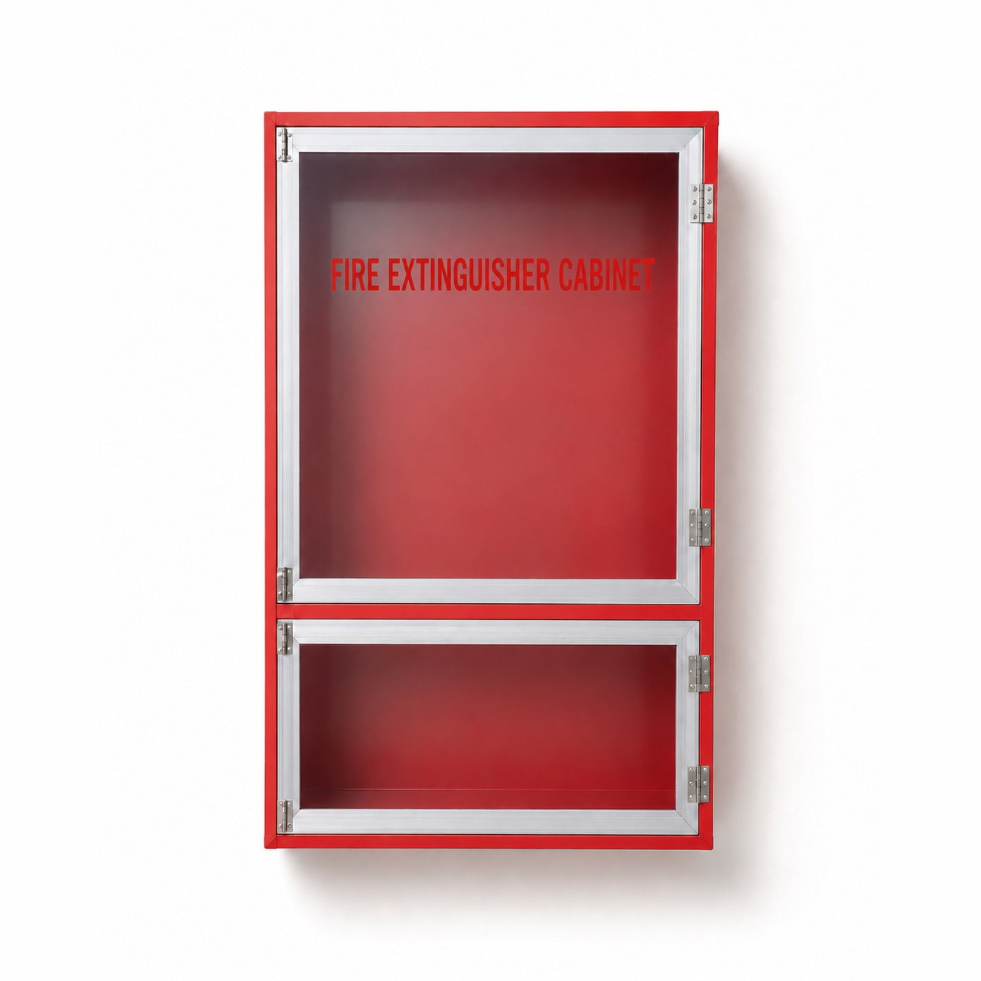 Carbon steel hinged glass-door fire extinguisher cabinet