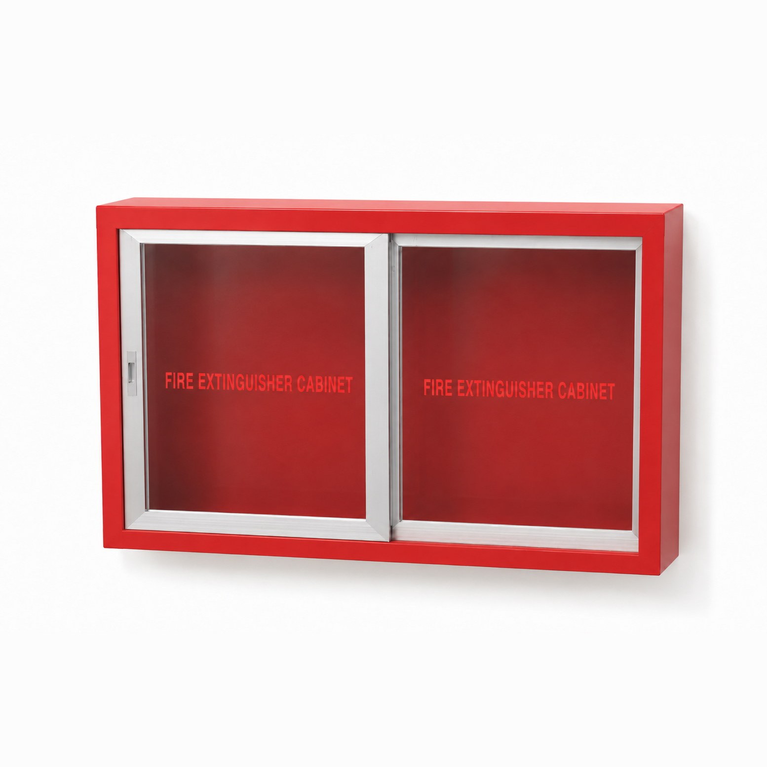 Carbon steel sliding glass-door fire extinguisher cabinet
